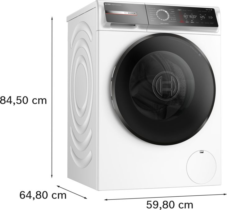 Serie 8 Tvättmaskin, frontmatad 10 kg 1600 v/min WGB256ABSN WGB256ABSN-5