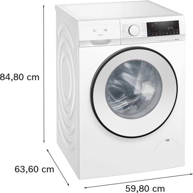 iQ500 Tvättmaskin, frontmatad 9 kg 1400 v/min, Vit WG44G2FLDN WG44G2FLDN-5