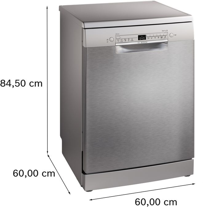 Serie 2 Szabadonálló mosogatógép 60 cm Szálcsiszolt acél színű SMS2HVI02E SMS2HVI02E-4