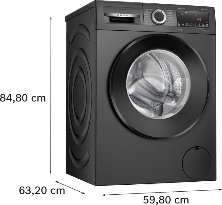 Series 6 washing machine, front loader 9 kg 1200 rpm WGA1420TIN WGA1420TIN-6