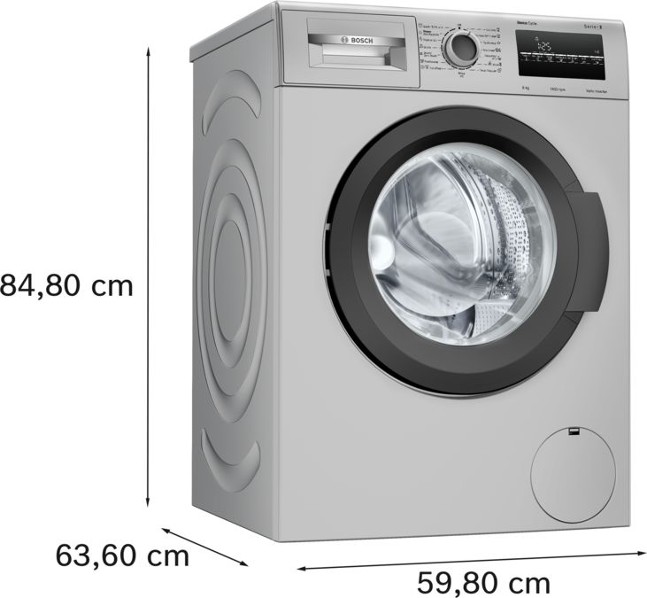 Series 2 washing machine, front loader 8 kg 1400 rpm WAJ2826BIN WAJ2826BIN-5