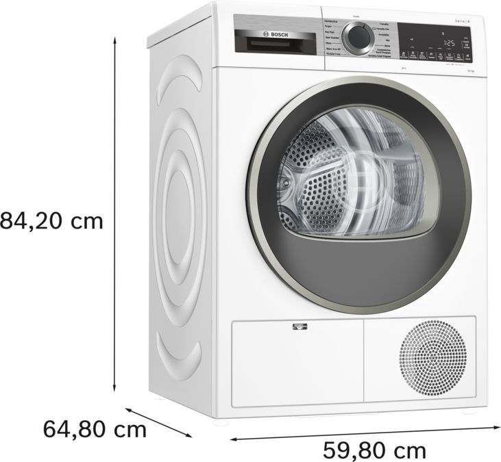 Serie 4 Isı Pompalı Kurutma Makinesi 10 kg WQG25100TR WQG25100TR-5