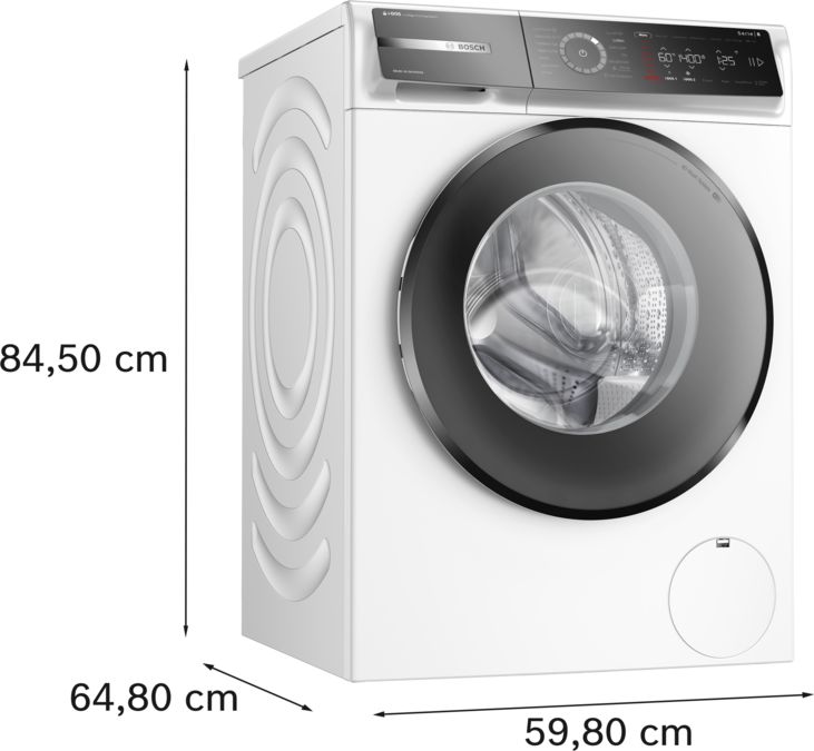 Serie 8 Vaskemaskine 10 kg maks. 1400 omdr./min. WGB254A0SN WGB254A0SN-5