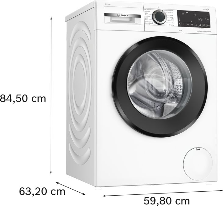 B-vara -Serie 6 Tvättmaskin, frontmatad 10 kg max. 1400 varv/min WGG254FPSNB WGG254FPSNB-8
