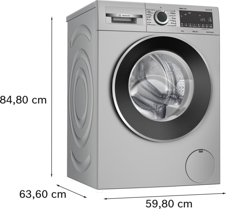 Series 4 washing machine, front loader 8 kg 1400 rpm WGA2341SIN WGA2341SIN-6