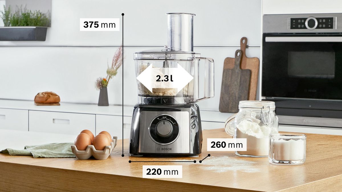 Procesador de alimentos MultiTalent 3 Plus 900 W Negro, Acero inoxidable MCM3PM386 MCM3PM386-4