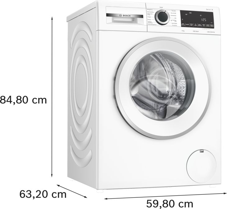 Serie 4 Çamaşır Makinesi 9 kg 1200 dev./dak. WGA142X2TR WGA142X2TR-8