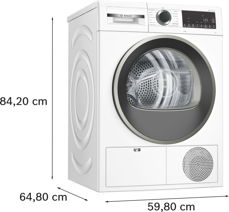 Serie 4 Isı Pompalı Kurutma Makinesi 9 kg WQG24100TR WQG24100TR-6