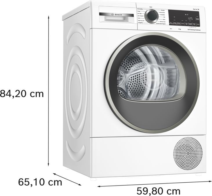 Serie 6 Isı Pompalı Kurutma Makinesi 9 kg WQG244C1TR WQG244C1TR-7