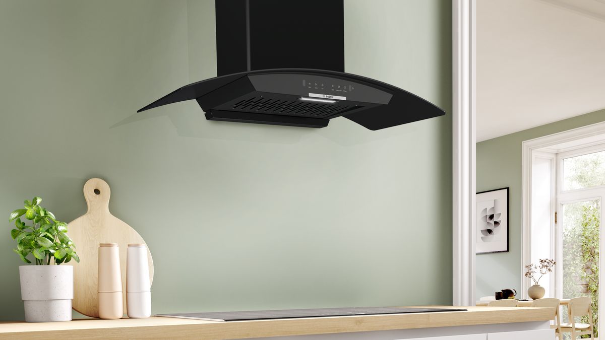 Series 4 wall-mounted cooker hood 60 cm Black DWA98IJ60I DWA98IJ60I-2