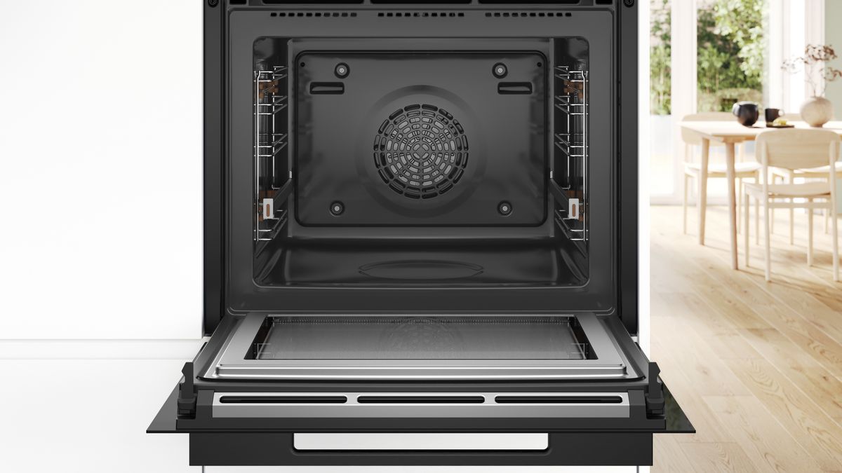 Serie 8 Einbau-Backofen mit Mikrowellenfunktion 60 x 60 cm Schwarz HMG978NB1 HMG978NB1-3