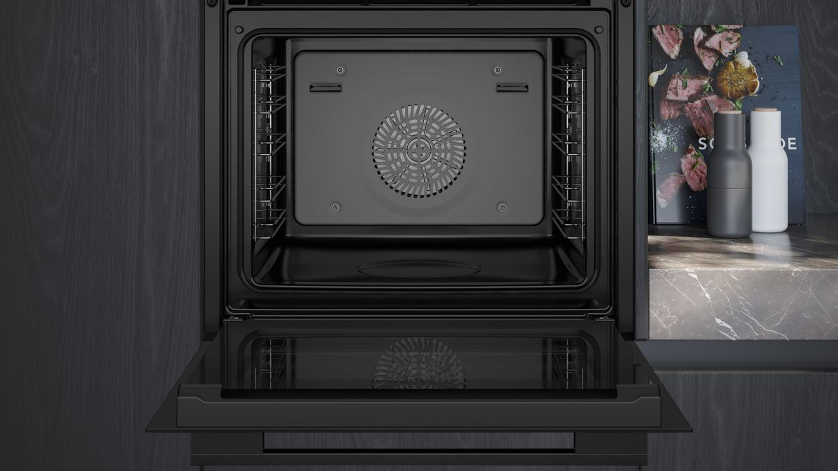 iQ700 Inbyggnadsugn med fullSteam 60 x 60 cm Svart HS736G1B2 HS736G1B2-3