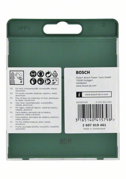 10-teilige Sägeblattbox, Holz/Metall/Kunststoff (T-Schaft)   2607019461 2607019461-4