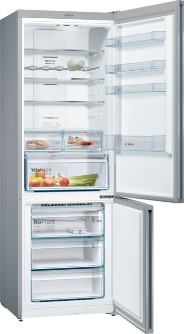 Serie 4 Frigorífico combinado de libre instalación 203 x 70 cm Acero cepillado antihuellas KGN49XIEA KGN49XIEA-2