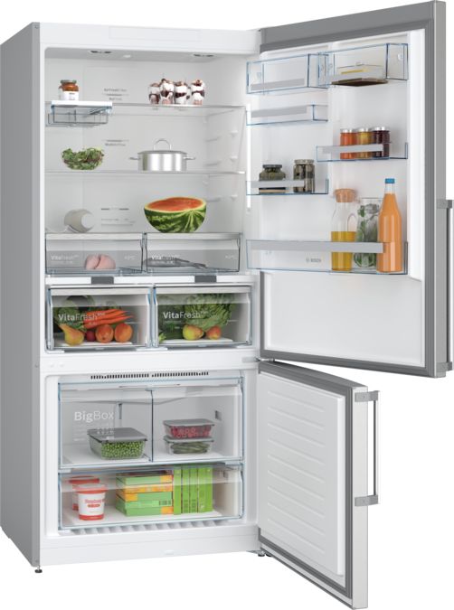 Serie 6 Frigorífico combinado de libre instalación 186 x 86 cm Acero inoxidable KGN86AIDR KGN86AIDR-2