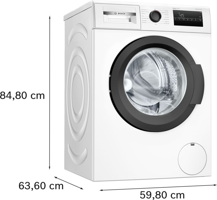Series 2 washing machine, front loader 8 kg , White WAJ28260IN WAJ28260IN-5