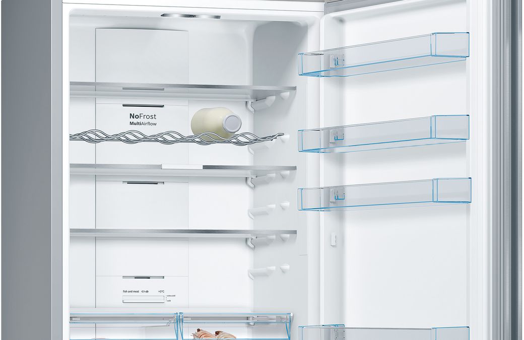 Serie 4 Frigorífico combinado de libre instalación 203 x 70 cm Acero cepillado antihuellas KGN49XIEA KGN49XIEA-3