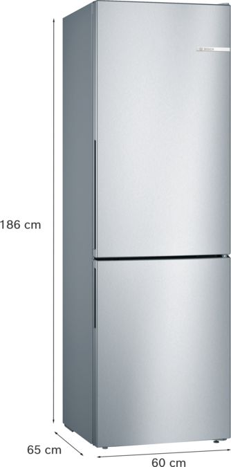 Serie 4 Kombinerad kyl/frys 186 x 60 cm Inox-Look KGV36VLEAS KGV36VLEAS-7