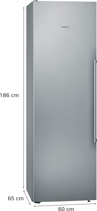iQ500 Kylskåp 186 x 60 cm Rostfritt stål KS36VAIDP KS36VAIDP-7