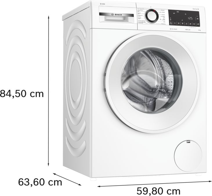 Serie 6 Vaskemaskine 9 kg maks. 1600 omdr./min. WGG246F1SN WGG246F1SN-5