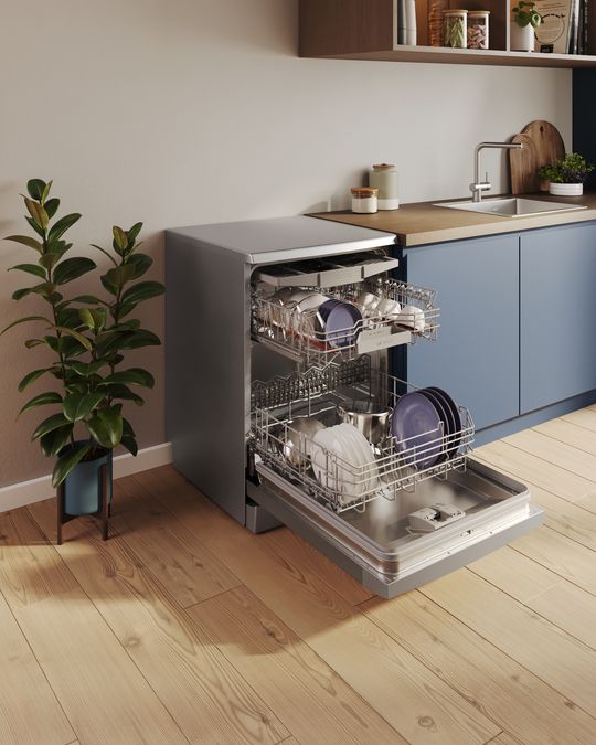 Serie 6 Lavavajillas de libre instalación 60 cm Acero cepillado antihuellas SMS6ECI15E SMS6ECI15E-12