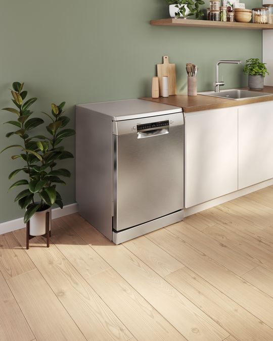 Serie 4 Lavavajillas de libre instalación 60 cm Acero cepillado antihuellas SMS4EMI06E SMS4EMI06E-6