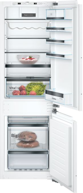 Série 6 Réfrigérateur-congélateur intégrable avec compartiment congélation en bas 177.2 x 55.8 cm Charnières plates SoftClose KIS86HDD0 KIS86HDD0-1