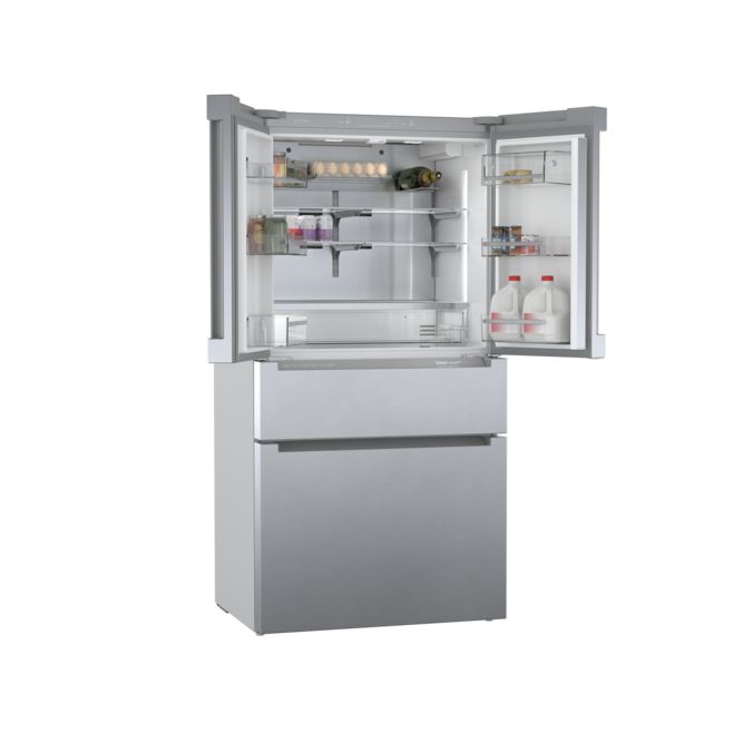 800 Series French Door Bottom Mount Refrigerator 36'' Brushed steel anti-fingerprint B36CL80ENS B36CL80ENS-10
