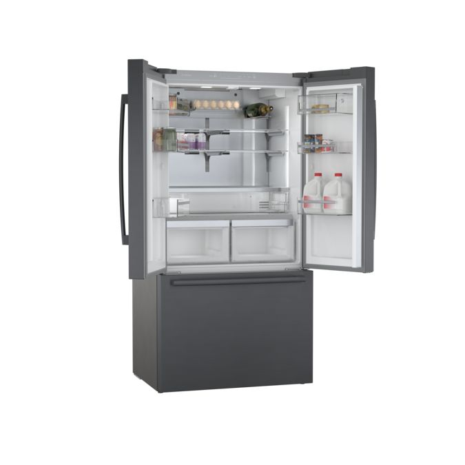 800 Series French Door Bottom Mount Refrigerator 36'' Black stainless steel B36CT80SNB B36CT80SNB-9