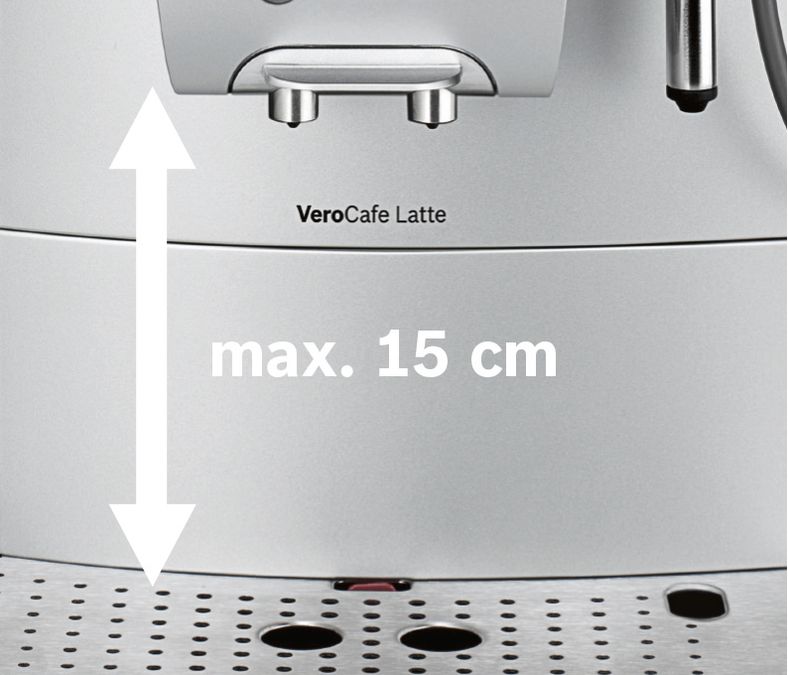 VeroCafe Latte Kaffeevollautomat Silber 