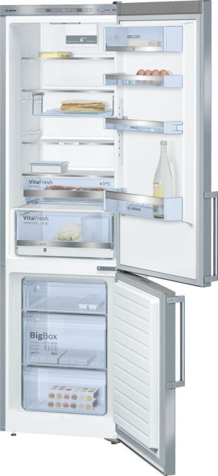 Serie | 6 voľne stojaca chladnička s mrazničkou dole inox-easyclean KGE39EI43 KGE39EI43-1