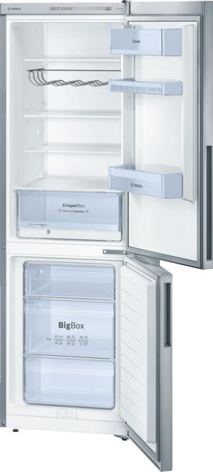 Serie | 4 Free-standing fridge-freezer with freezer at bottom Inox-look KGV36VL31G KGV36VL31G-1