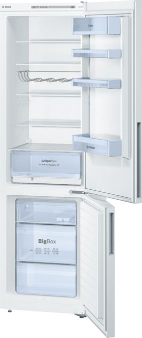 Serie | 4 Free-standing fridge-freezer with freezer at bottom KGV39VW31G KGV39VW31G-1