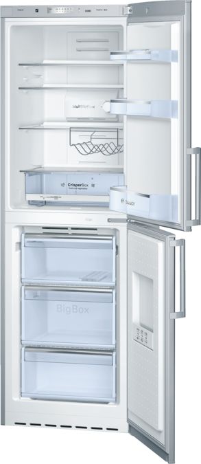 Series 4 Free-standing fridge-freezer with freezer at bottom 185 x 60 cm Stainless steel (with anti-fingerprint) KGN34VI20G KGN34VI20G-1