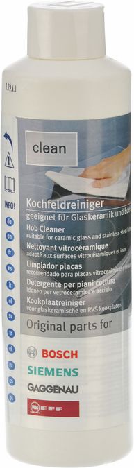 Kochfeldreiniger Glaskeramikpflege Geeignet für Glaskeramik, Induktion sowie Edelstahl-Gasmulden 00311413 00311413-1