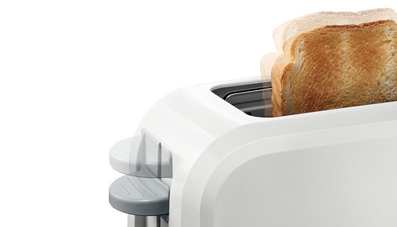 Hosszú szeletes kenyérpirító CompactClass Fehér TAT3A001 TAT3A001-13