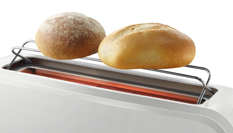 Hosszú szeletes kenyérpirító CompactClass Fehér TAT3A001 TAT3A001-12