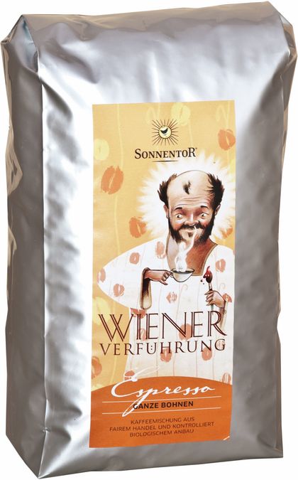 Kaffee Espresso ganze Bohne Wiener Verführung bio, 1 kg 00468268 00468268-2