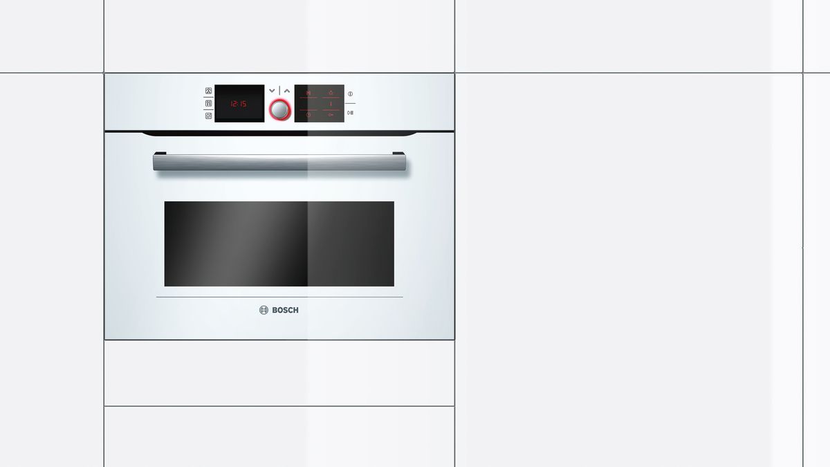 Series 8 Built-in compact oven with steam function 60 x 45 cm White HBC36D724 HBC36D724-2