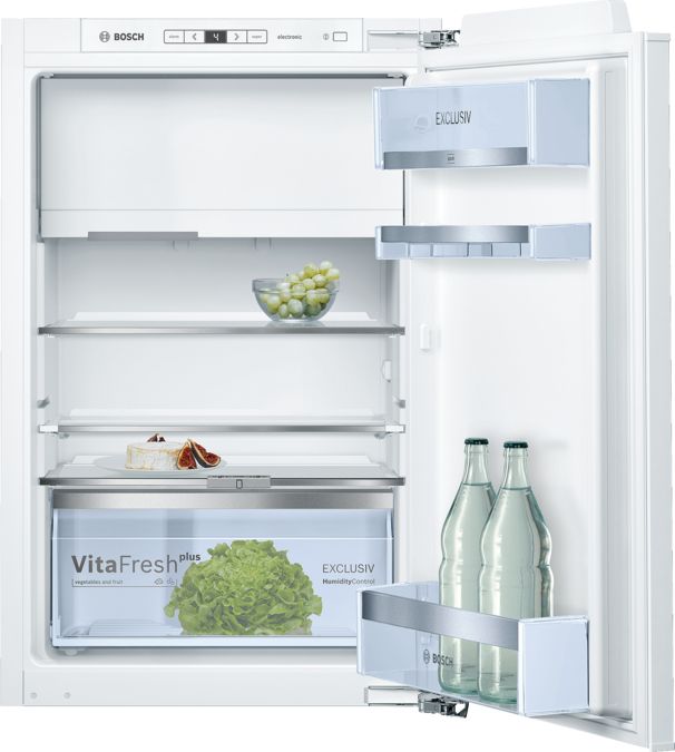 Serie 6 Einbau-Kühlschrank mit Gefrierfach 88 x 56 cm Flachscharnier mit Softeinzug KIL22ED40 KIL22ED40-1
