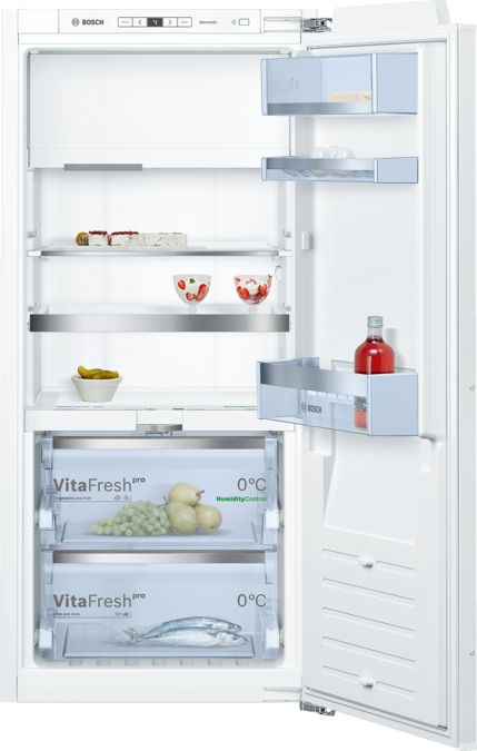 Serie 8 Einbau-Kühlschrank mit Gefrierfach 122.5 x 56 cm Flachscharnier mit Softeinzug KIF42AD40 KIF42AD40-2