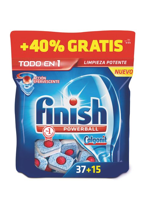 Producto de limpieza Finish Todo en 1, 37 pastillas + 40% 00575645 00575645-1