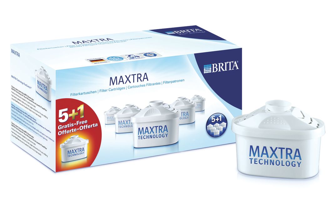 Filtro de agua Pack 5+1 uds cartuchos Maxtra de recambio para jarra Brita 00465646 00465646-1