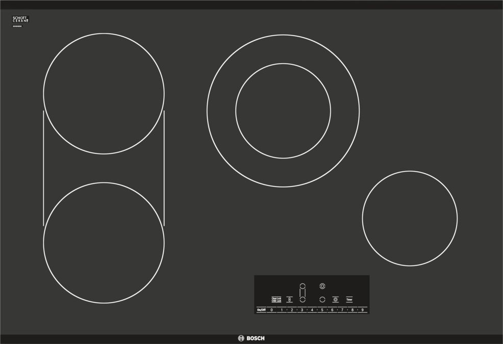 Electric Cooktop Black, Without Frame NET8066UC NET8066UC-1