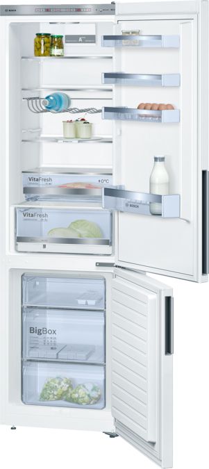 Serie | 6 voľne stojaca chladnička s mrazničkou dole biela KGE39DW40 KGE39DW40-1