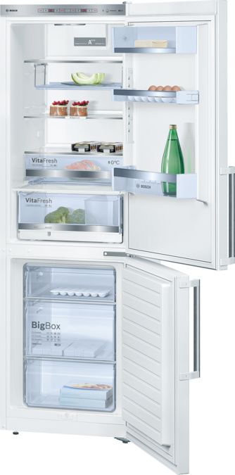 Serie | 6 voľne stojaca chladnička s mrazničkou dole biela, 60 cm KGE36BW40 KGE36BW40-1