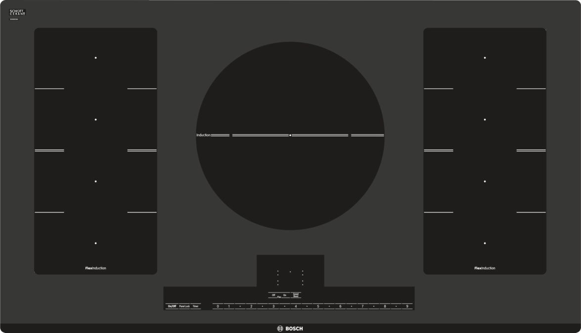 Series 8 Induction Cooktop Black, Without Frame NITP666UC NITP666UC-1