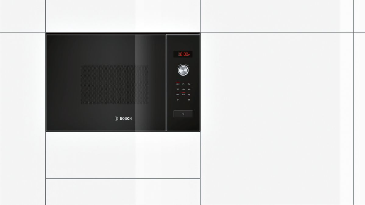 Serie | 6 Built-in microwave oven 60 x 38 cm Black HMT75M664B HMT75M664B-2