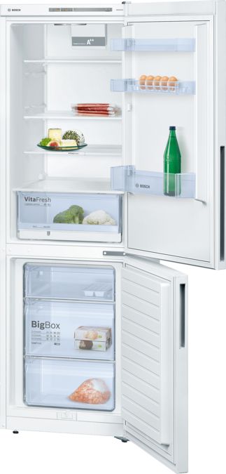 Serie | 4 Szabadonálló, alulfagyasztós hűtő-fagyasztó kombináció 186 x 60 cm Fehér KGV36UW30S KGV36UW30S-2