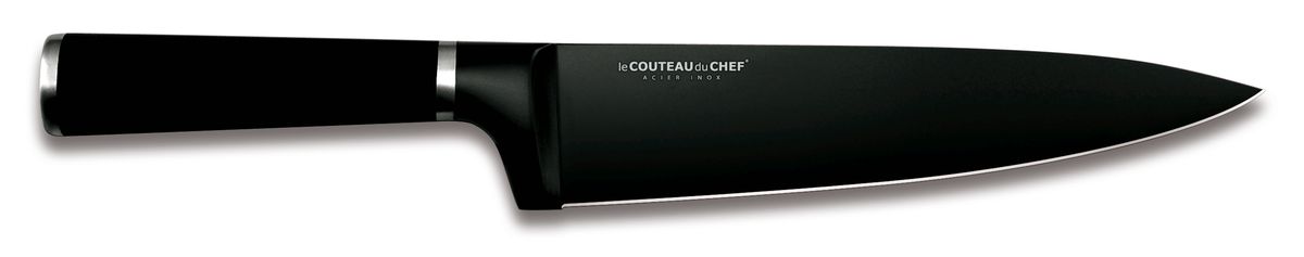 Bloc porte-couteaux BLOC AIMANTE NOIR  5 COUTEAUX NOIR LAMES ANTI ADHERENTE Le Couteau du Chef® 00576682 00576682-1